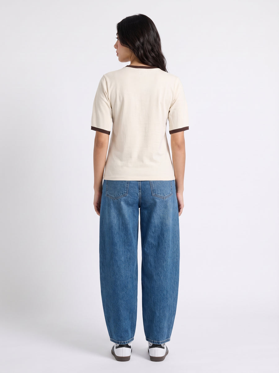 Find Purpose Ringer Tee — Beige