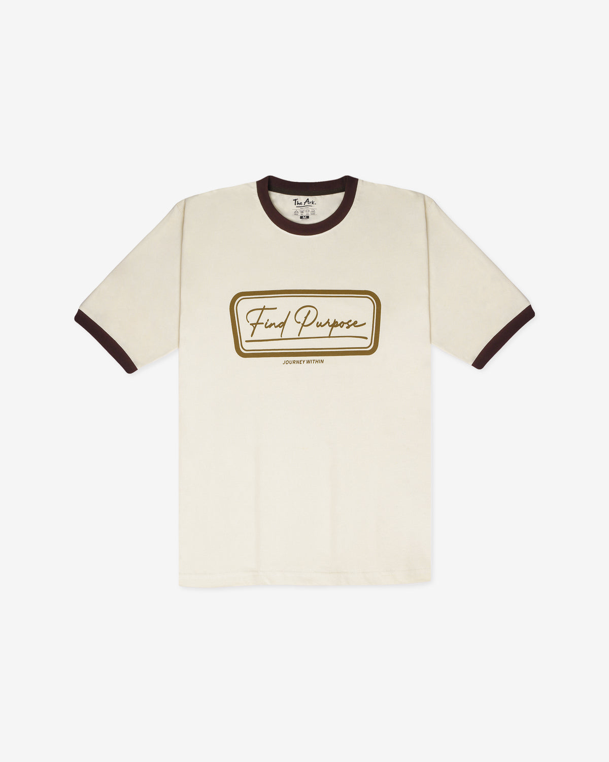 Find Purpose Ringer Tee — Beige