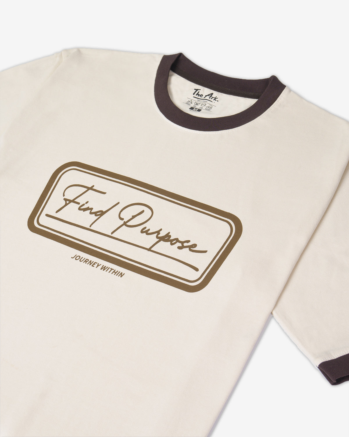 Find Purpose Ringer Tee — Beige