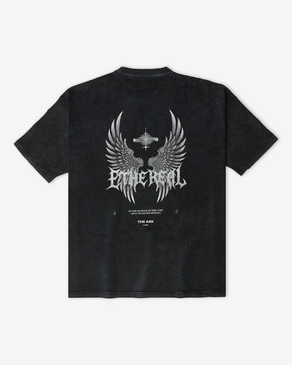 Ethereal Tee — Acid Wash Jet Black