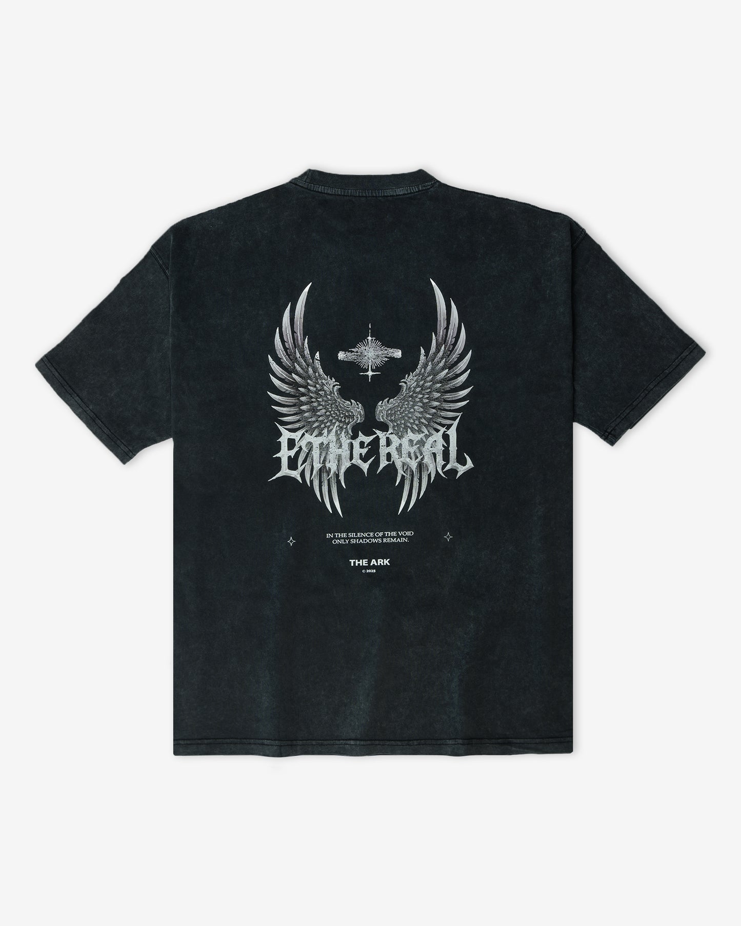 Ethereal Tee — Acid Wash Jet Black