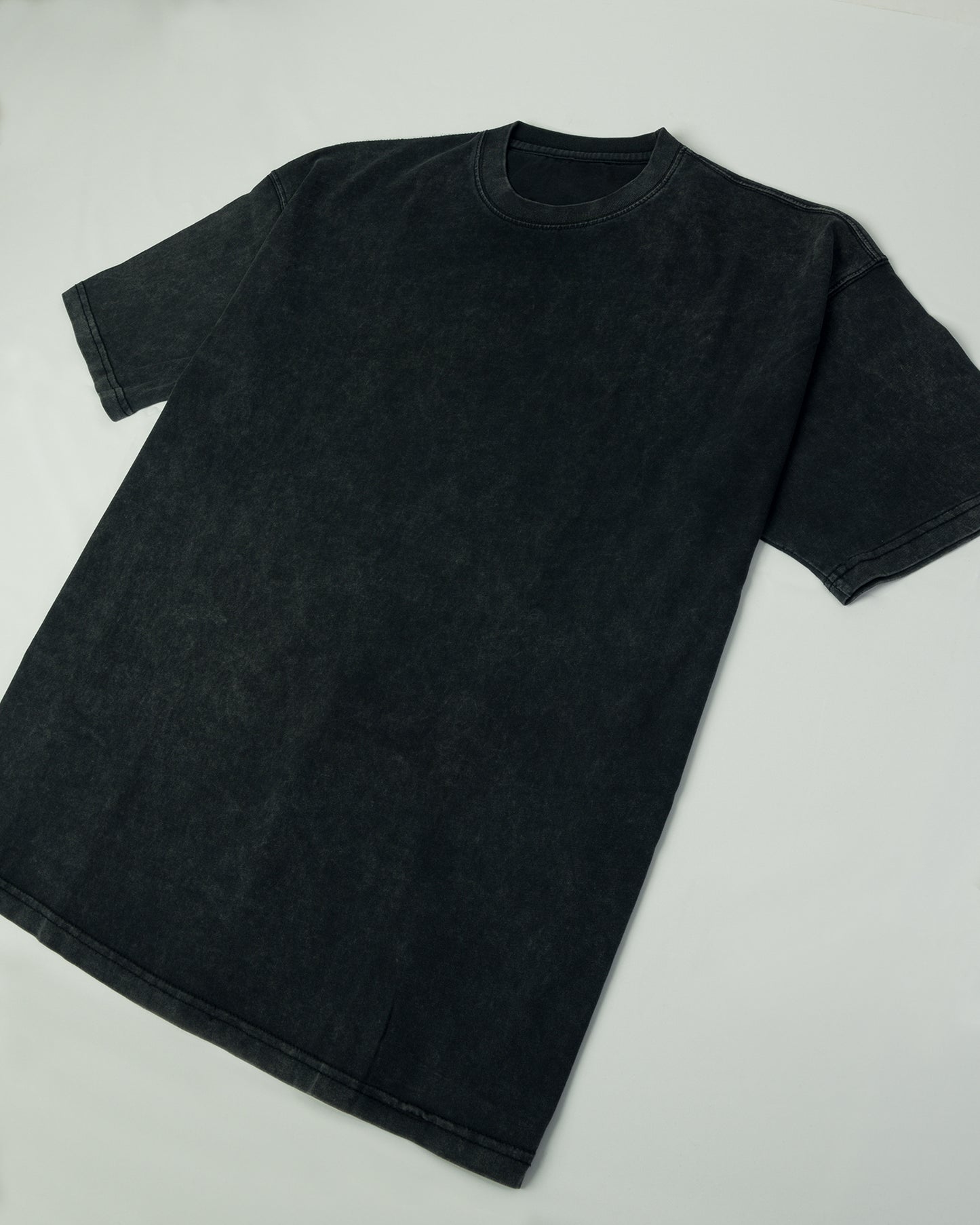 Ethereal Tee — Acid Wash Jet Black