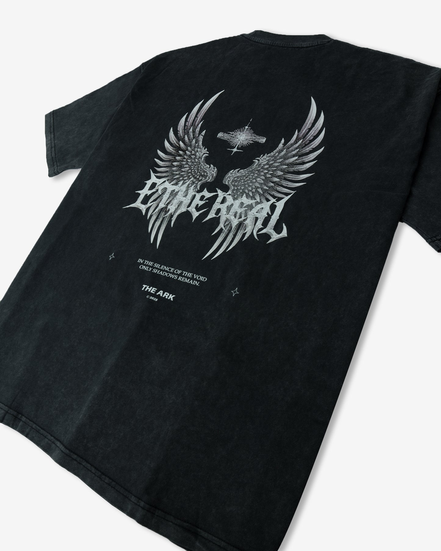 Ethereal Tee — Acid Wash Jet Black