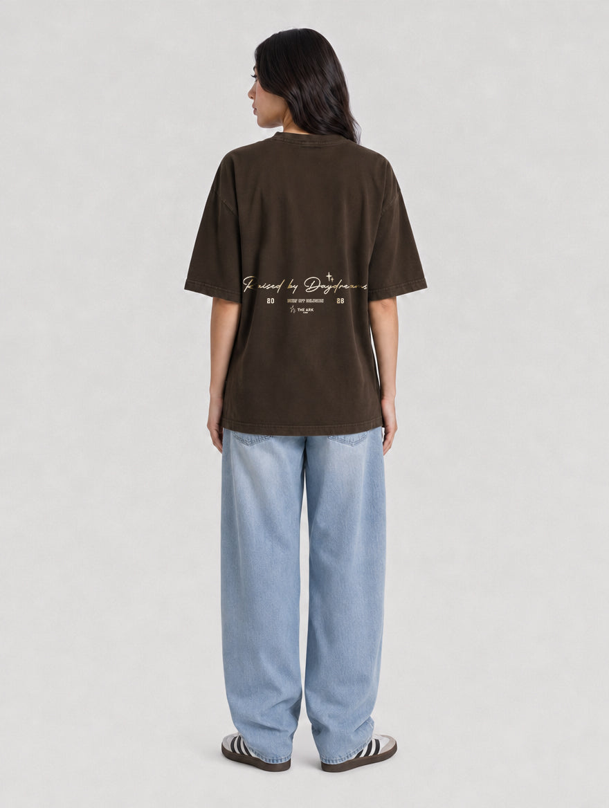 Raised by Daydreams Tee — Espresso