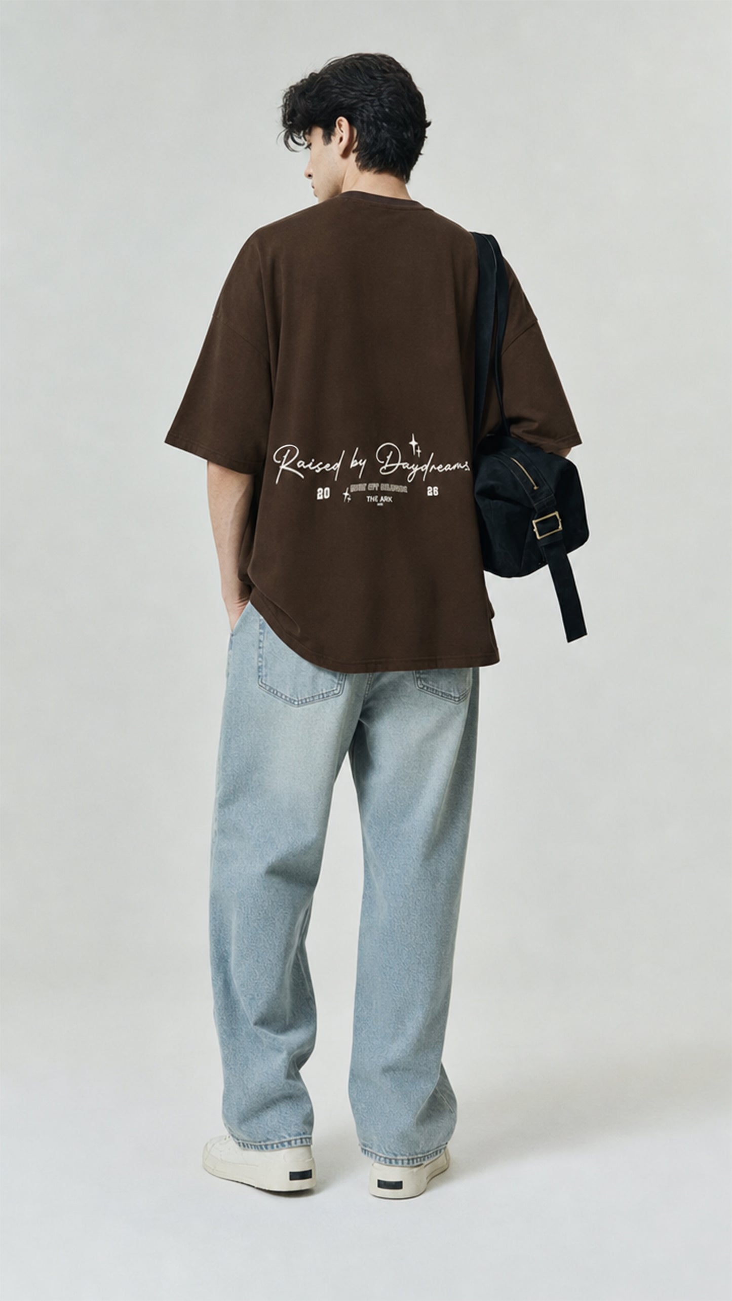Raised by Daydreams Tee — Espresso