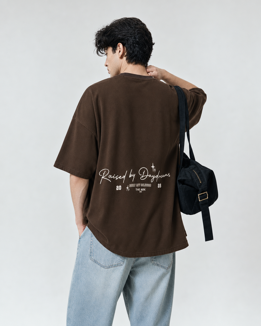 Raised by Daydreams Tee — Espresso
