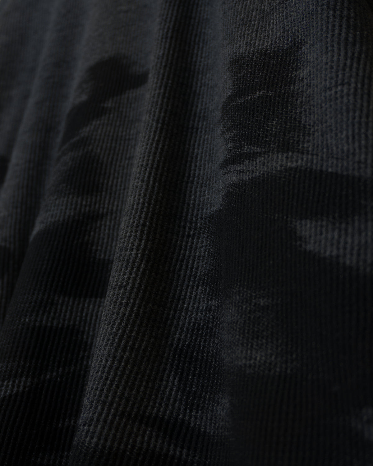 Waffle Knit Full Sleeve Shirt (Charcoal)