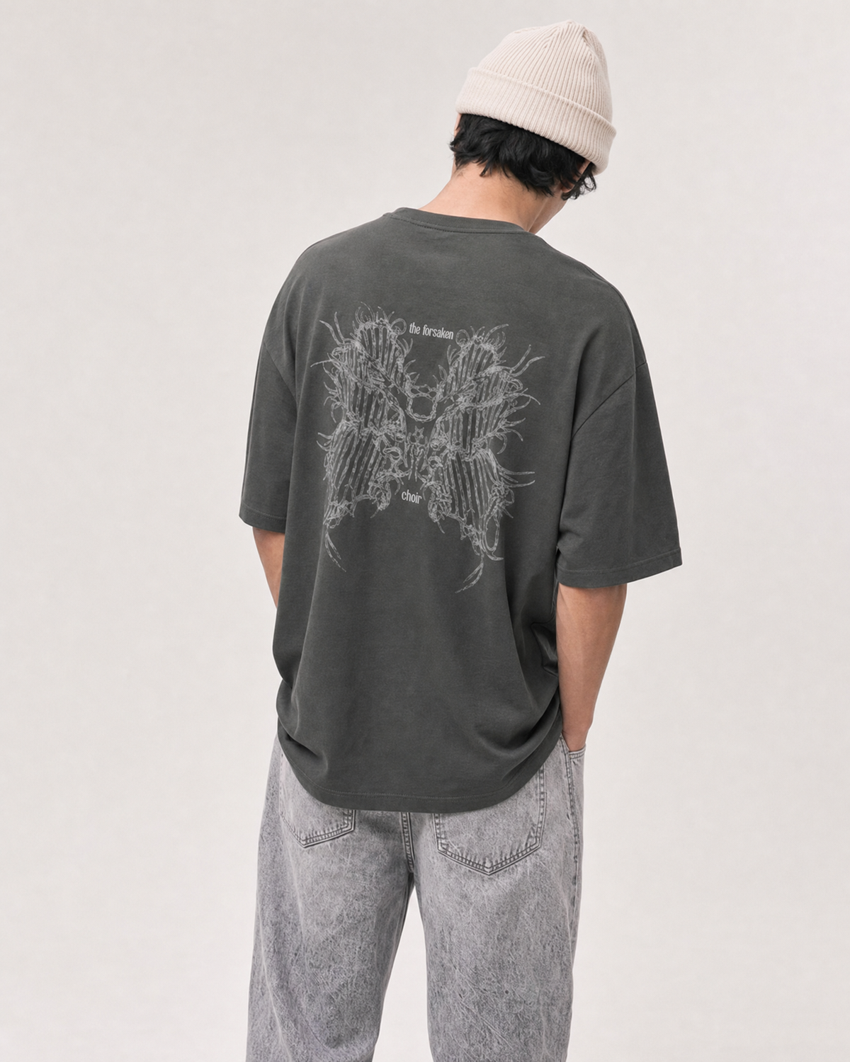 Forsaken Choir Tee — Charcoal Grey