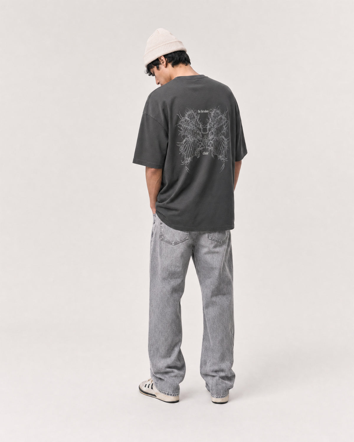 Forsaken Choir Tee — Charcoal Grey