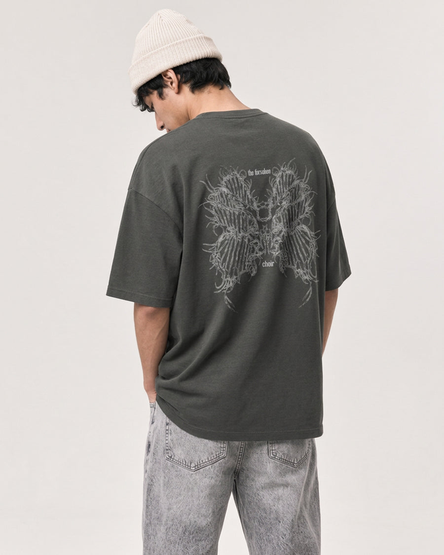 Forsaken Choir Tee — Charcoal Grey