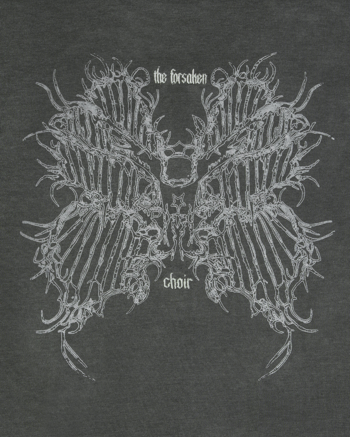Forsaken Choir Tee — Charcoal Grey