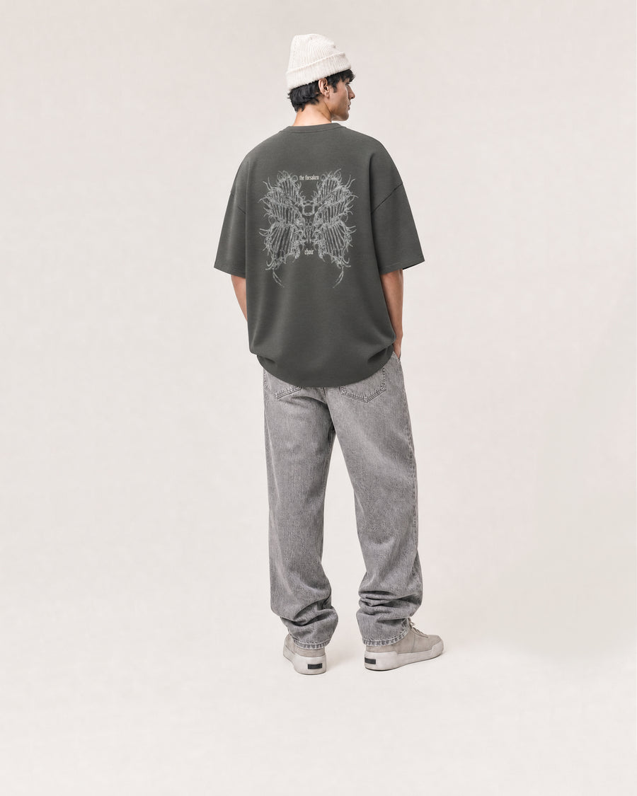 Forsaken Choir Tee — Charcoal Grey
