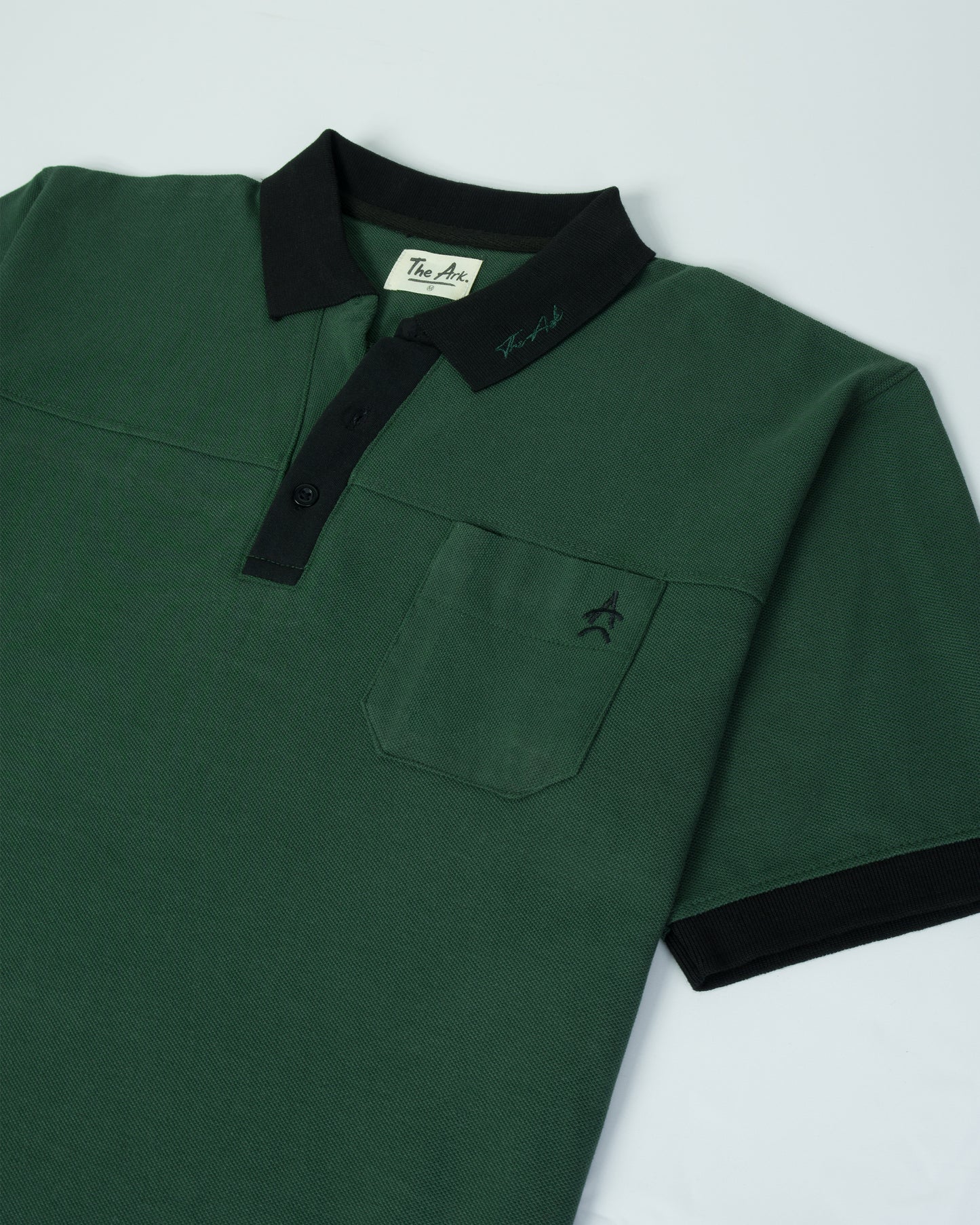 The Ark Pocket Polo — Dark Green