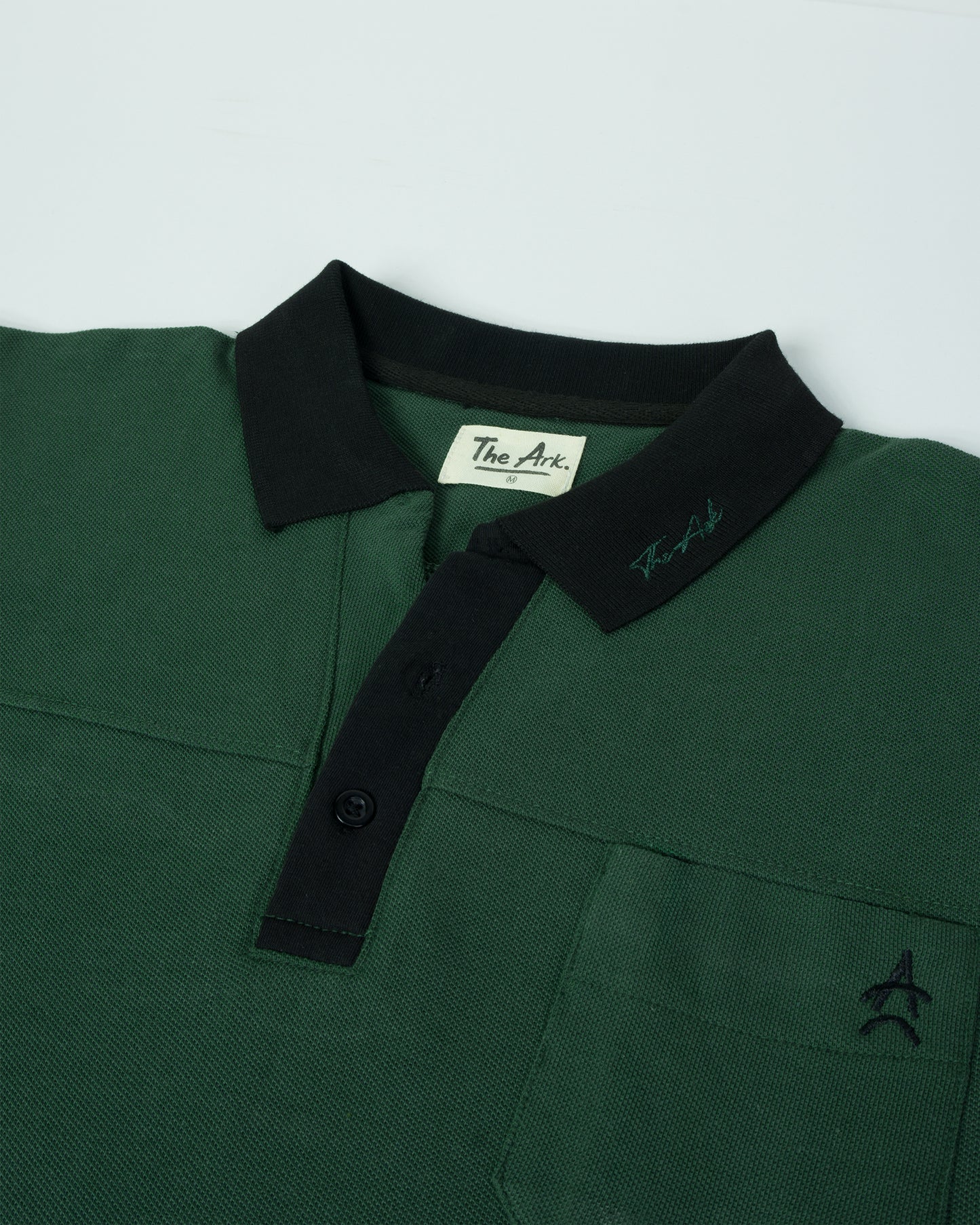 The Ark Pocket Polo — Dark Green