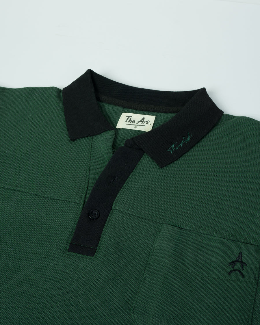 The Ark Pocket Polo — Dark Green