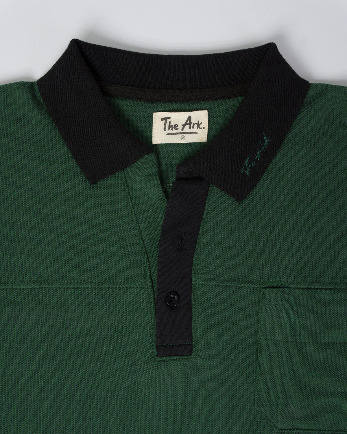 The Ark Pocket Polo — Dark Green