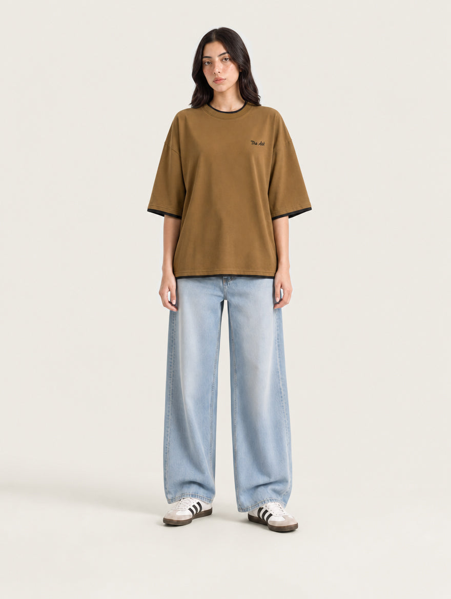 The Ark Camel Ringer Tee