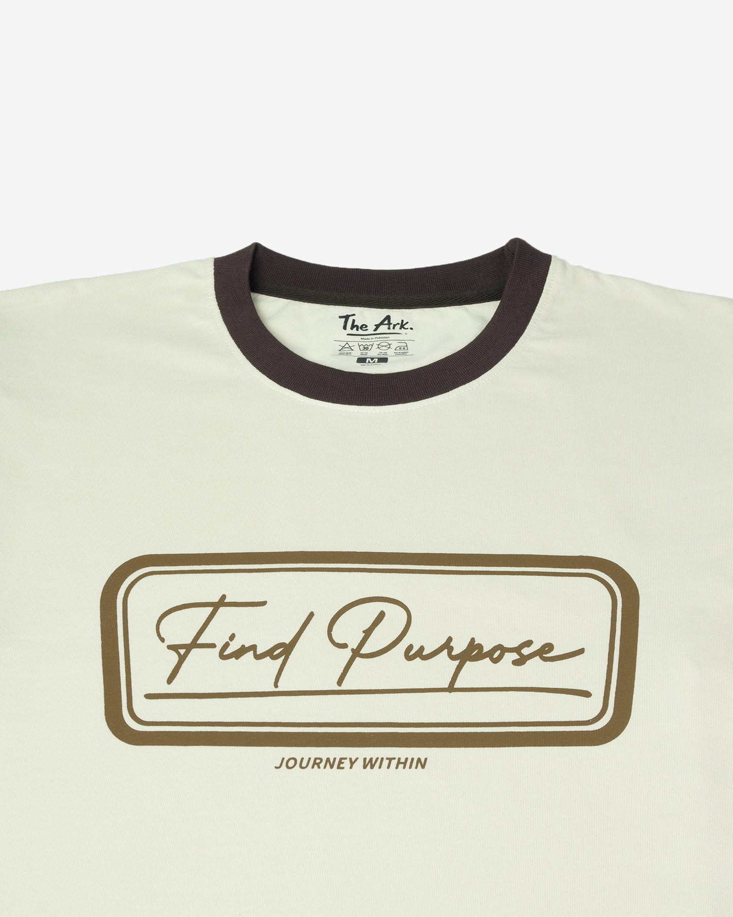 Find Purpose Ringer Tee — Beige